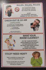 Dommage, j'avais justement envie de me promener nue dans les couloirs.